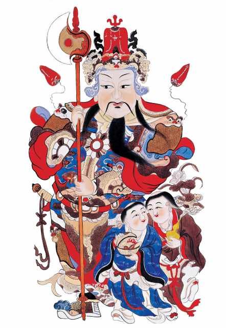 chinese master paintings god C Art G019 A4 Photo Print
