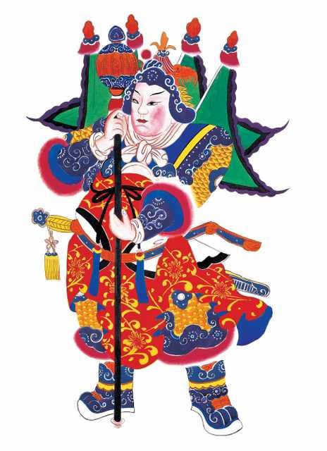 chinese master paintings god C Art G031 A4 Photo Print