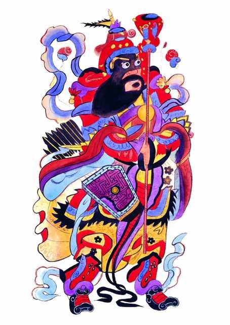 chinese master paintings god C Art G082 A4 Photo Print