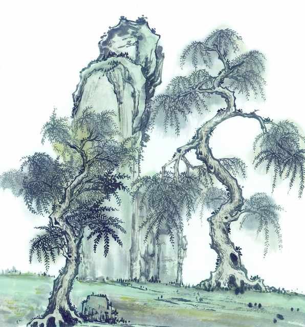chinese master paintings gu sung c art s037 A4 Photo Print
