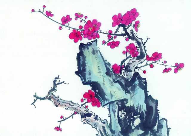 chinese master paintings gu sung c art s040 A4 Photo Print