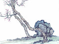 chinese master paintings gu sung c art s045 A4 Photo Print