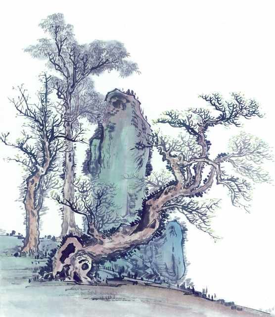 chinese master paintings gu sung c art s048 A4 Photo Print