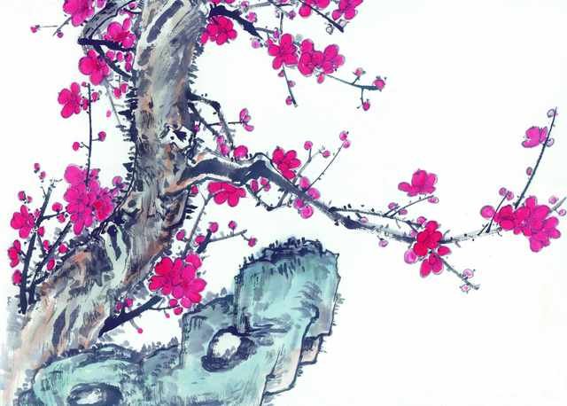 chinese master paintings gu sung c art s054 A4 Photo Print