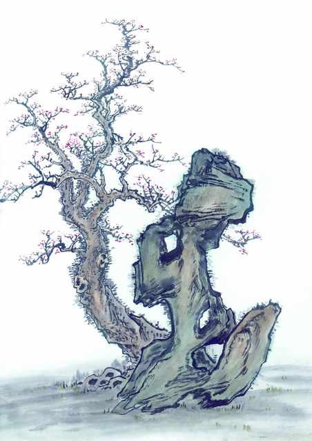 chinese master paintings gu sung c art s059 A4 Photo Print