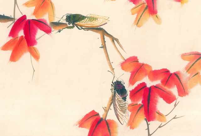 chinese master paintings insects c art i011 A4 Photo Print