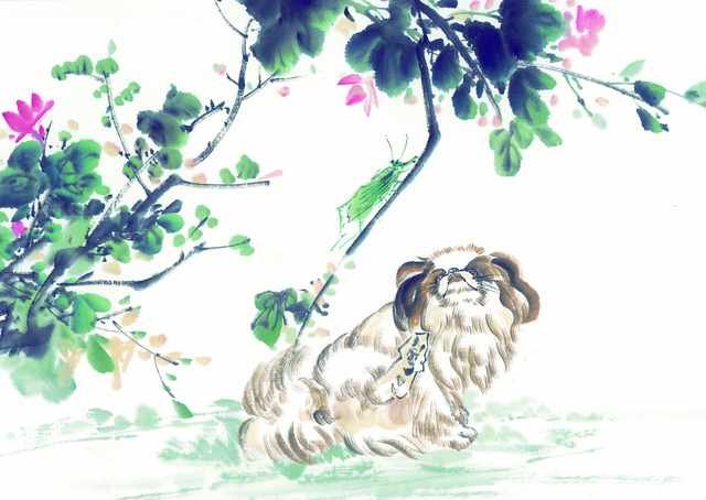 chinese master paintings insects c art i013 A4 Photo Print