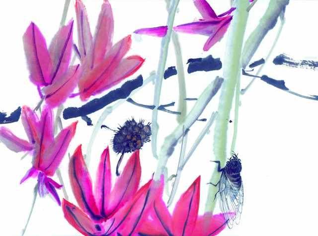 chinese master paintings insects c art i018 A4 Photo Print