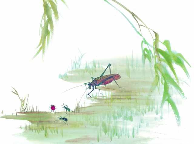 chinese master paintings insects c art i025 A4 Photo Print