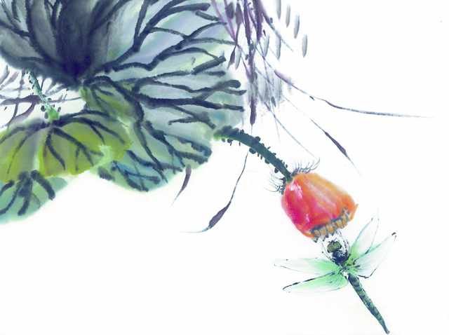 chinese master paintings insects c art i030 A4 Photo Print