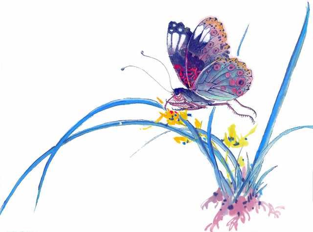 chinese master paintings insects c art i031 A4 Photo Print