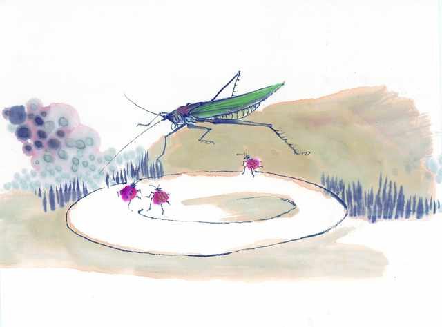 chinese master paintings insects c art i034 A4 Photo Print