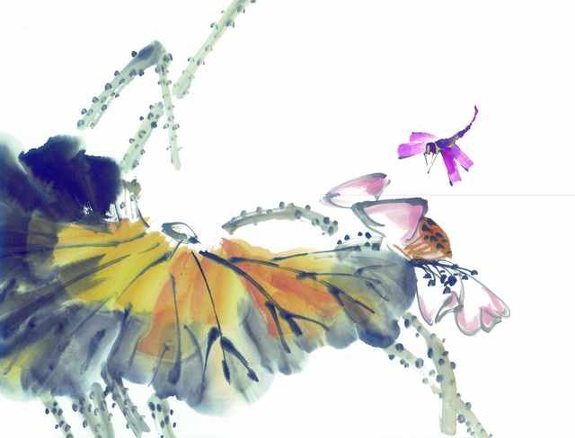 chinese master paintings insects c art i035 A4 Photo Print