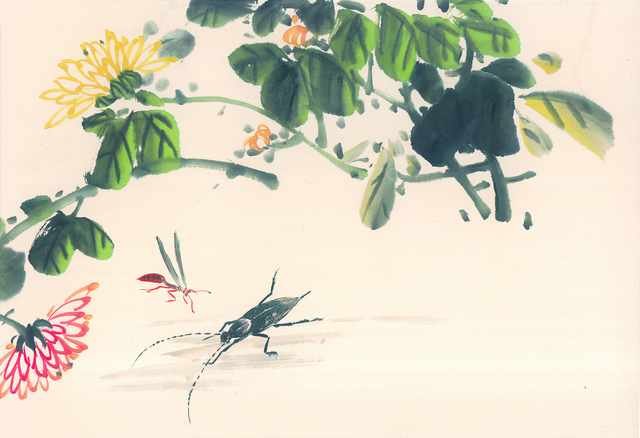chinese master paintings insects c art i04 A4 Photo Print