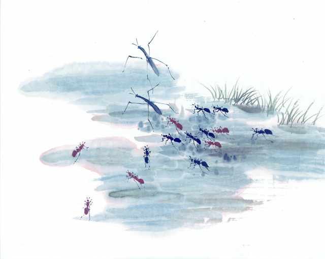 chinese master paintings insects c art i045 A4 Photo Print