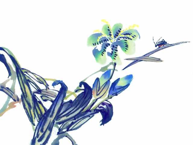 chinese master paintings insects c art i046 A4 Photo Print