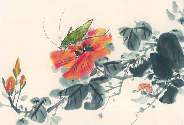 chinese master paintings insects c art i06 A4 Photo Print