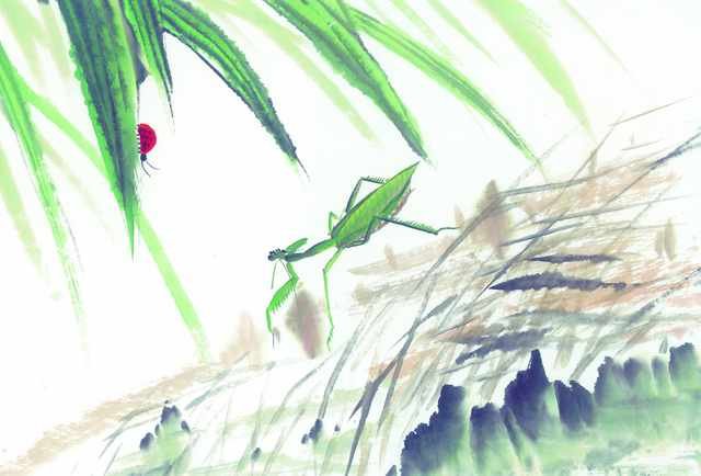 chinese master paintings insects c art i07 A4 Photo Print