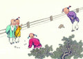 chinese master paintings kids c art k020 A4 Photo Print