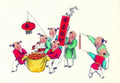 chinese master paintings kids c art k021 A4 Photo Print