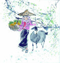 chinese master paintings kids c art k032 A4 Photo Print