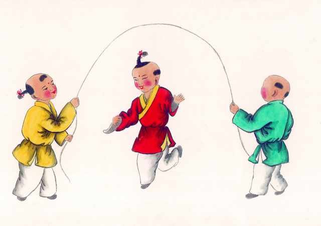 chinese master paintings kids c art k050 A4 Photo Print
