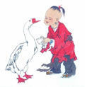 chinese master paintings kids c art k062 A4 Photo Print