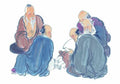chinese master paintings people c art p038 A4 Photo Print