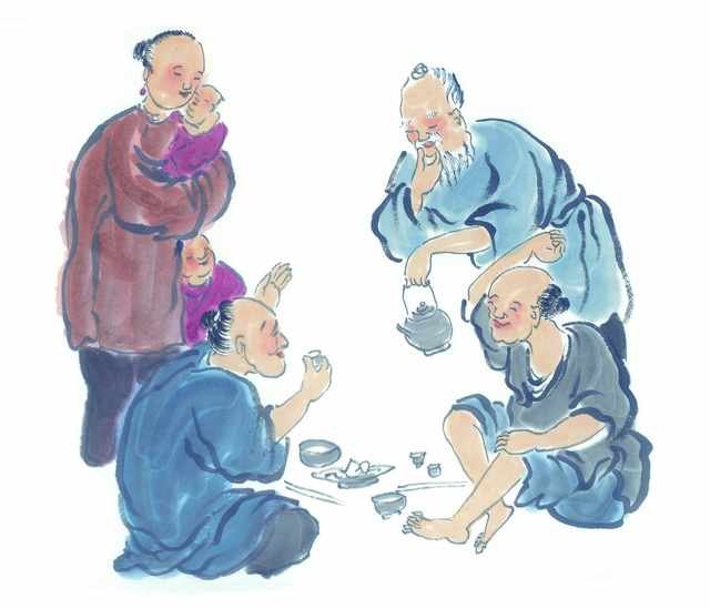 chinese master paintings people c art p039 A4 Photo Print