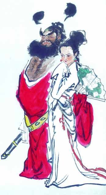 chinese master paintings people c art p045 A4 Photo Print
