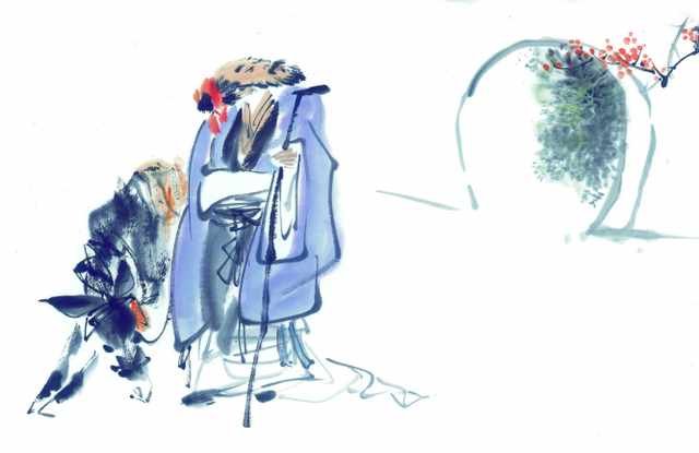 chinese master paintings people c art p047 A4 Photo Print