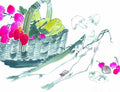 chinese master paintings vegetable fruits c art v016 A4 Photo Print