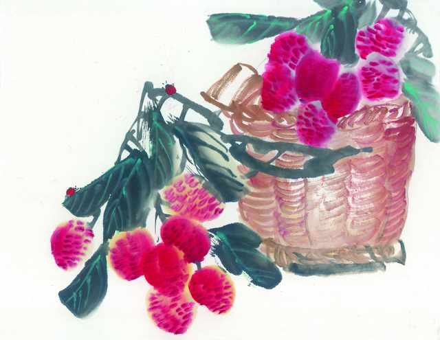 chinese master paintings vegetable fruits c art v036 A4 Photo Print