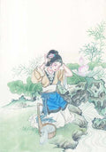 chinese master paintings women lady c art l0111 A4 Photo Print
