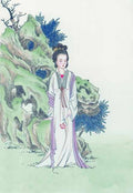 chinese master paintings women lady c art l0114 A4 Photo Print