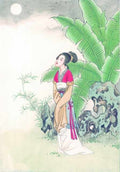 chinese master paintings women lady c art l0115 A4 Photo Print