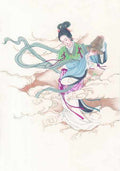 chinese master paintings women lady c art l0118 A4 Photo Print