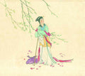 chinese master paintings women lady c art l0143 A4 Photo Print