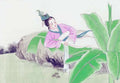 chinese master paintings women lady c art l0151 A4 Photo Print
