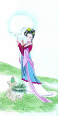 chinese master paintings women lady c art l035 A4 Photo Print