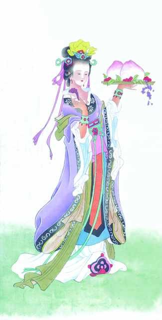 chinese master paintings women lady c art l037 A4 Photo Print