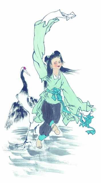 chinese master paintings women lady c art l042 A4 Photo Print