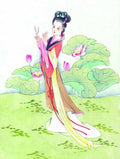 chinese master paintings women lady c art l049 A4 Photo Print