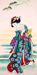 chinese master paintings women lady c art l056 A4 Photo Print