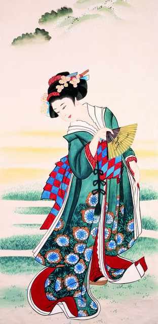 chinese master paintings women lady c art l056 A4 Photo Print