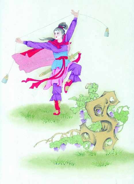 chinese master paintings women lady c art l061 A4 Photo Print