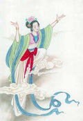 chinese master paintings women lady c art l070 A4 Photo Print