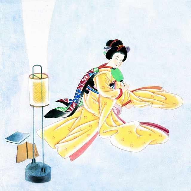 chinese master paintings women lady c art l071 A4 Photo Print