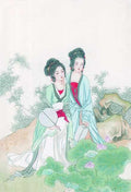 chinese master paintings women lady c art l075 A4 Photo Print