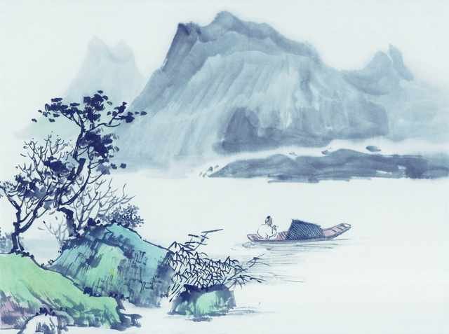 chinese master paintings women nature c art n017 A4 Photo Print